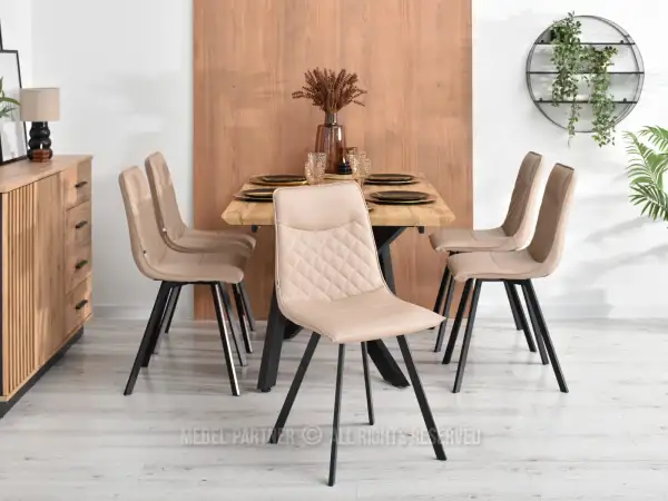 Krzesło tapicerowane eko-skórą - idealne dopełnienie Twojego wnętrza